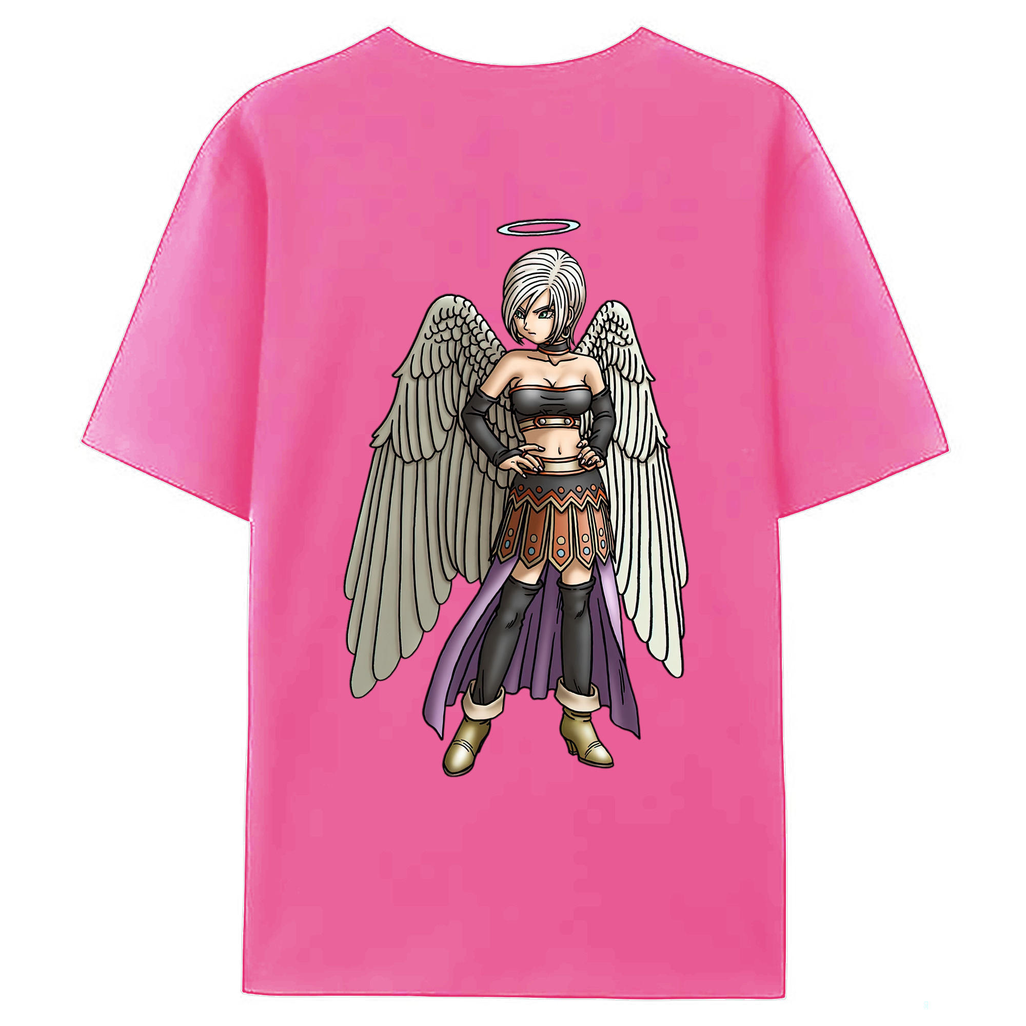 （画像用） ドラゴンクエスト Doragon Kuesuto Dragon Quest レディース半袖Tシャツ(バックプリント)